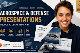 aerospace powerpoint presentation, defense contractor proposal deck