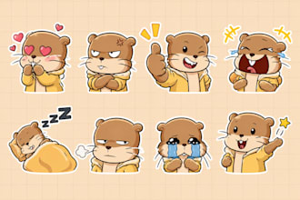 draw furry telegram stickers discord emotes and animated furry stickers