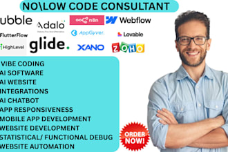 bubble io glide adalo xano flutterflow webflow base44 appgyver n8n web app saas