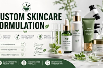 create custom skincare and cosmetic formulations for your brand