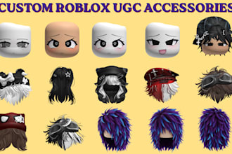 create custom roblox ugc accessories 3d wearable items roblox necklace hair hats