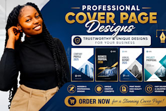design modern professional cover pages