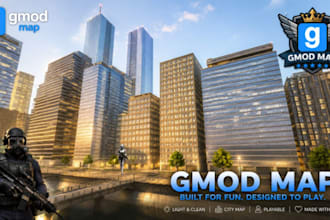 create custom gmod maps playermodel and weapon with gmod darkrp, zombie and pvp