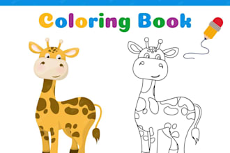 design kids coloring book and activity book for amazon KDP