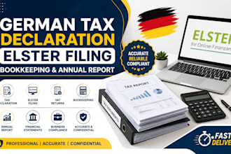 handle german tax declaration elster filing bookkeeping and annual report