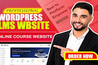 build a stunning lms website for online courses and elearning platform