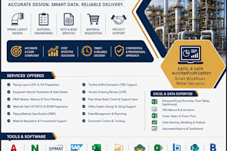 do work related to microsoft power apps and piping  engineering works
