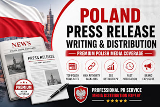 write and distribute a poland press release for premium media coverage