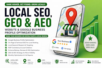 do local SEO, GEO, and aeo optimization for website and gbp