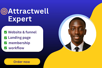 setup attractwell website getoiling launch expert online course va
