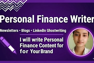 write finance content, linkedin ghostwriting and newsletters