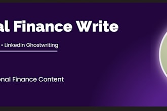 write finance content, linkedin ghostwriting and newsletters