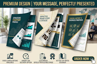 professional product catalog, booklet, and brochure