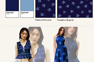 design textile prints and visual concepts for your brand