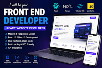 be your developer front end web developer frontend react website programmer