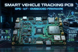 do smart vehicle tracking pcb with embedded firmware support