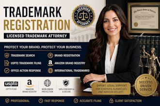 help with trademark registration as a licensed trademark attorney