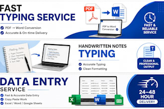 do fast typing work for PDF, notes and documents