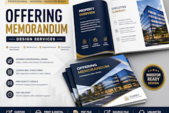 design commercial real estate offering memorandum om brochure