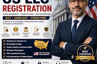 set up your US delaware and wyoming llc for business and vehicle registration
