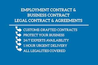 write your legal contract, legal agreement or documents, llc operating, nda