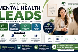 do mental health leads mental health therapy healthcare leads medicare leads