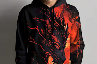 make trendy streetwear hoodie design