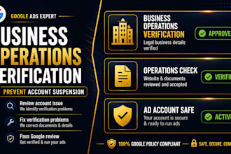 fix google ads business operations verification and suspensions