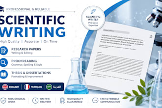write and edit scientific articles in french and english