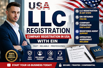 us llc registration, company formation  ein for non residents nominee director