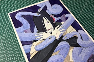 create anime or cartoon character drawings