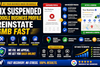 fix suspended google business profile and reinstate gmb fast