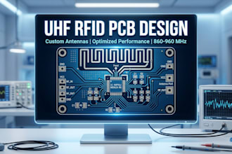 design long range uhf rfid antenna pcb and rf tracking system