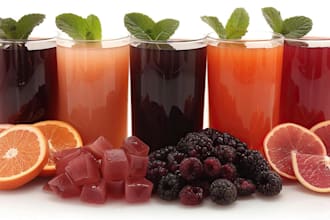 formulate juice, soft drink, smoothie, food supplement or new beverage products