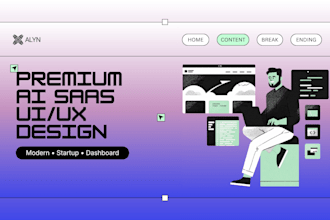 design premium ai saas UI UX and modern dashboard design
