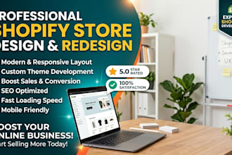 build redesign shopify store ui ux revamp shopify website redesign  store speed