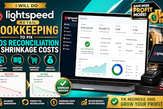 do lightspeed retail bookkeeping to fix pos reconciliation and shrinkage costs