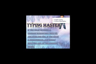 type everything professionally and timely