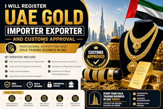 register uae gold importer exporter and customs approval