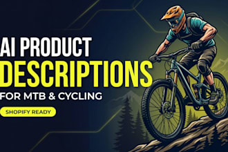 write product descriptions for mtb brands with ai