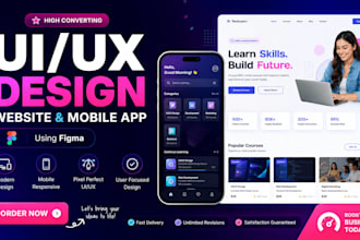 do figma design, figma website UI UX design, and mobile app UI ux design