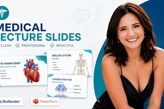 design medical lecture PPT, anatomy slides and medical school presentation deck
