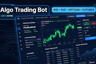 build algo trading bot for indian stock market