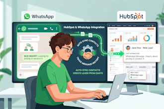 integrate whatsapp and hubspot CRM