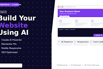 create professional wordpress website using claude ai for small business