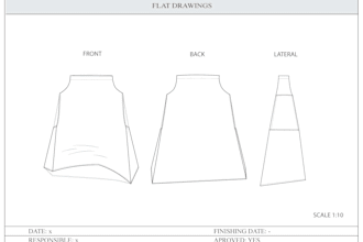 create fashion tech packs and technical flats