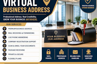provide a verified virtual business address worldwide