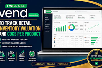use vend accounting to track retail inventory valuation and cogs per product
