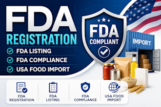 fda registration, fda listing, fda compliance, USA food import