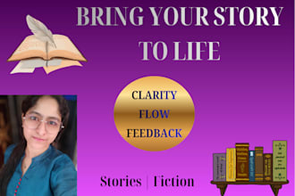 proofread, edit, and review your creative stories and fiction writing